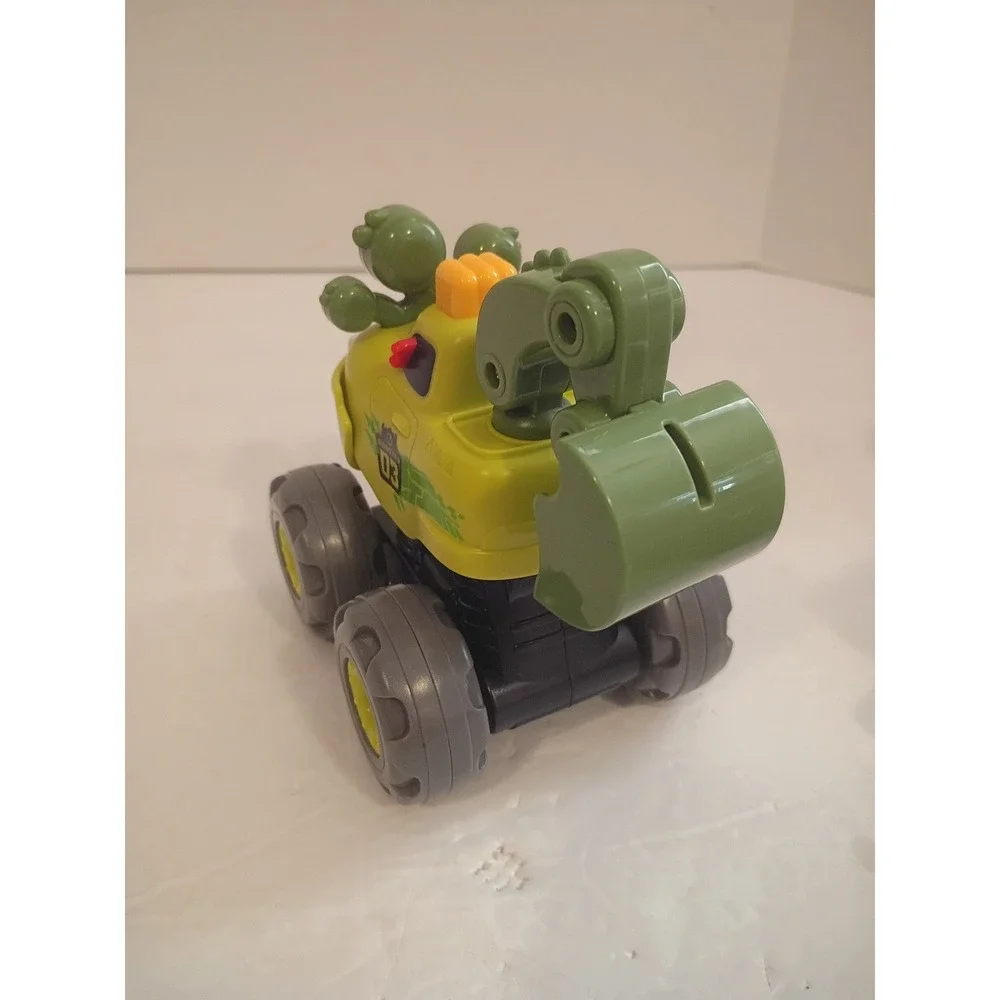 Monster 03 Excavator Truck Toy Green Yellow Monster Digging Arm Interactive Toy